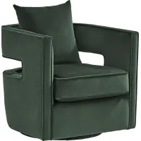 Rockaway Point Green Accent Chair
