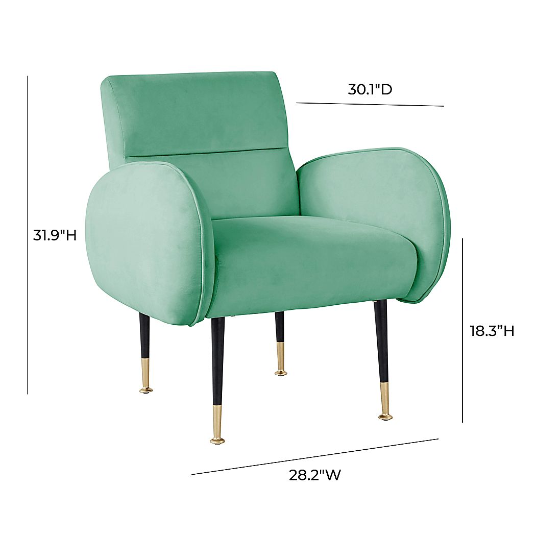 Nyelee Mint Accent Chair