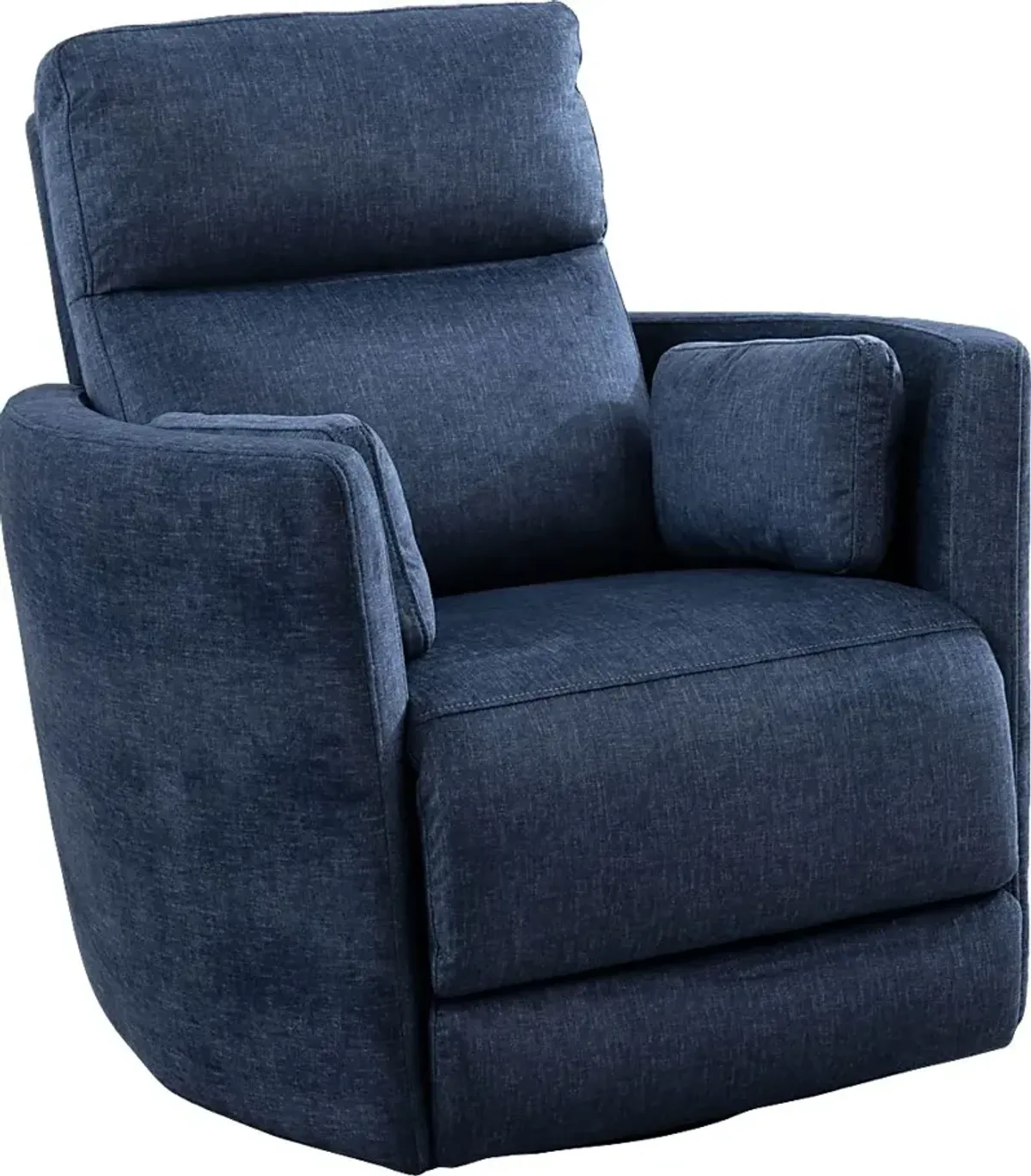 Tomlin Blue Swivel Glider Recliner