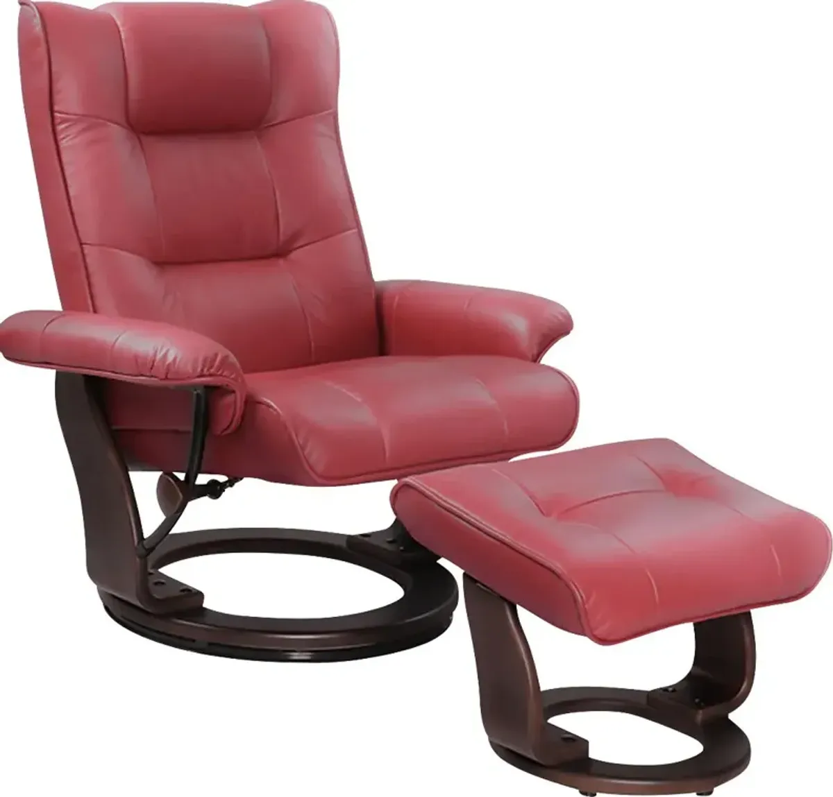 Drymon Scarlet Recliner & Ottoman