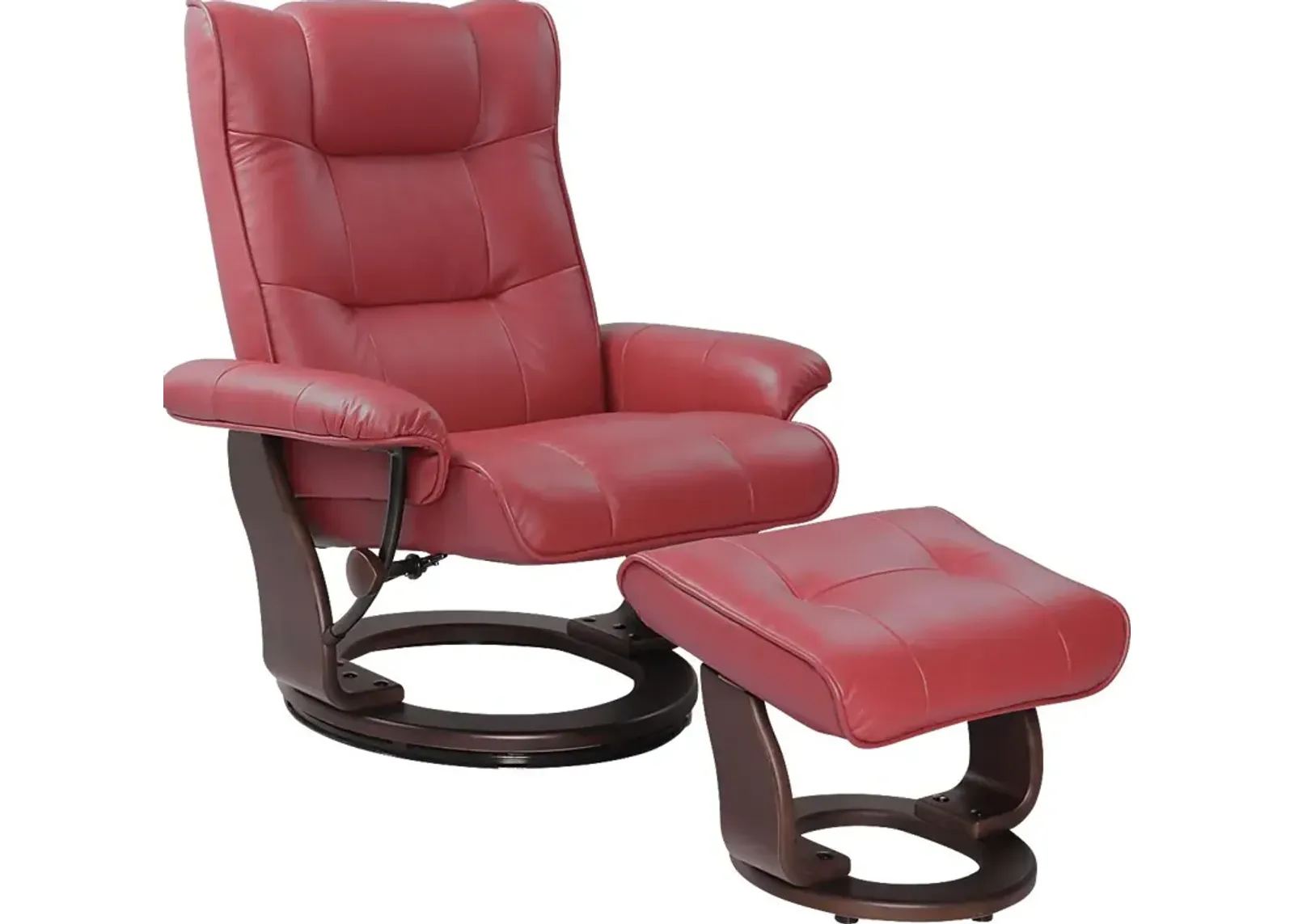 Drymon Scarlet Recliner & Ottoman