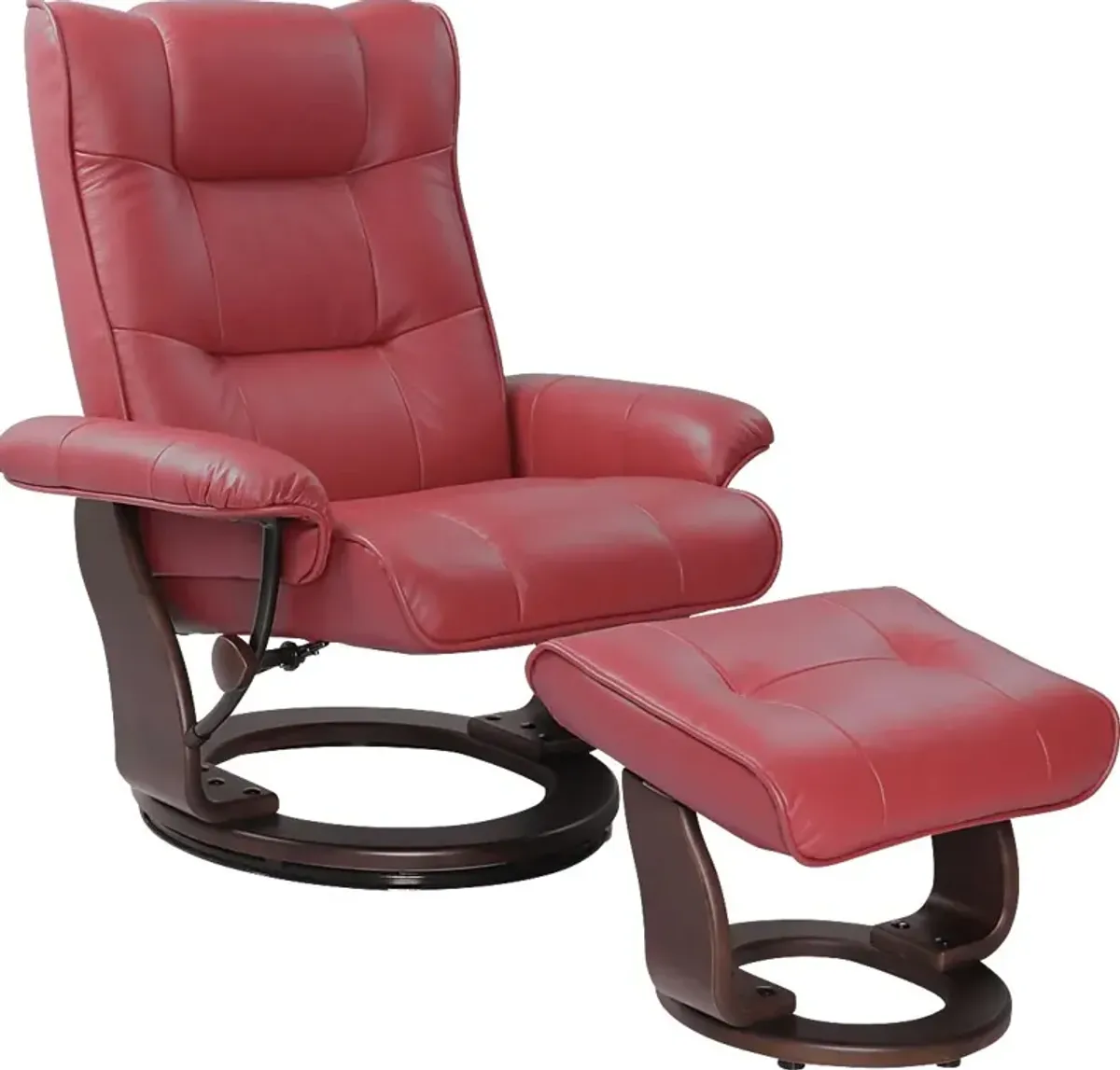 Drymon Scarlet Recliner & Ottoman