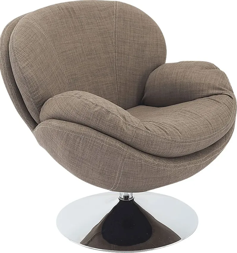 Ashbrook Khaki Accent Swivel Chair