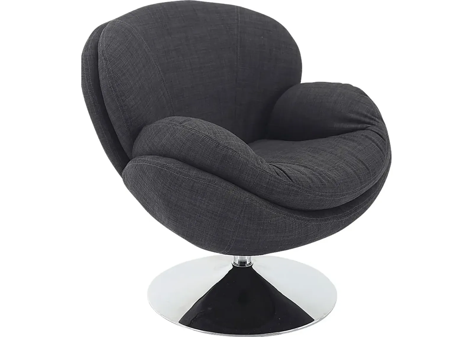 Ashbrook Black Accent Swivel Chair