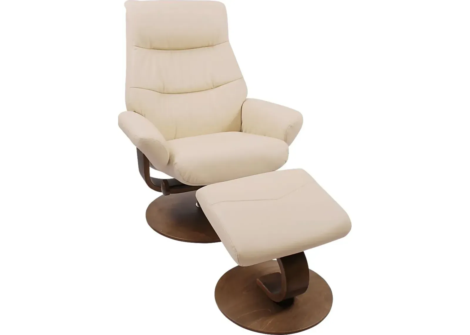 Colewood Cream Recliner & Ottoman