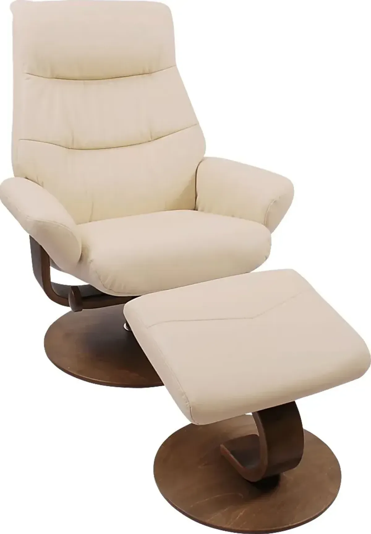 Colewood Cream Recliner & Ottoman