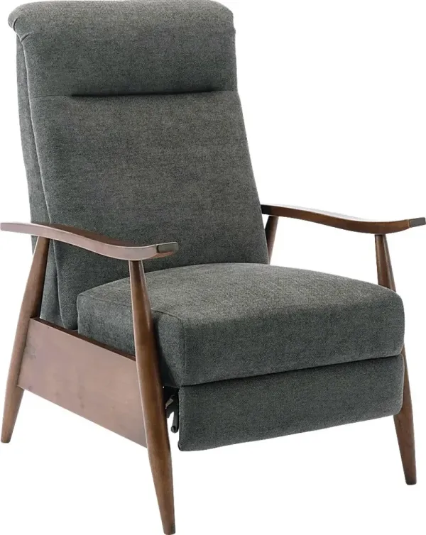 Orcut Charcoal Push Back Recliner