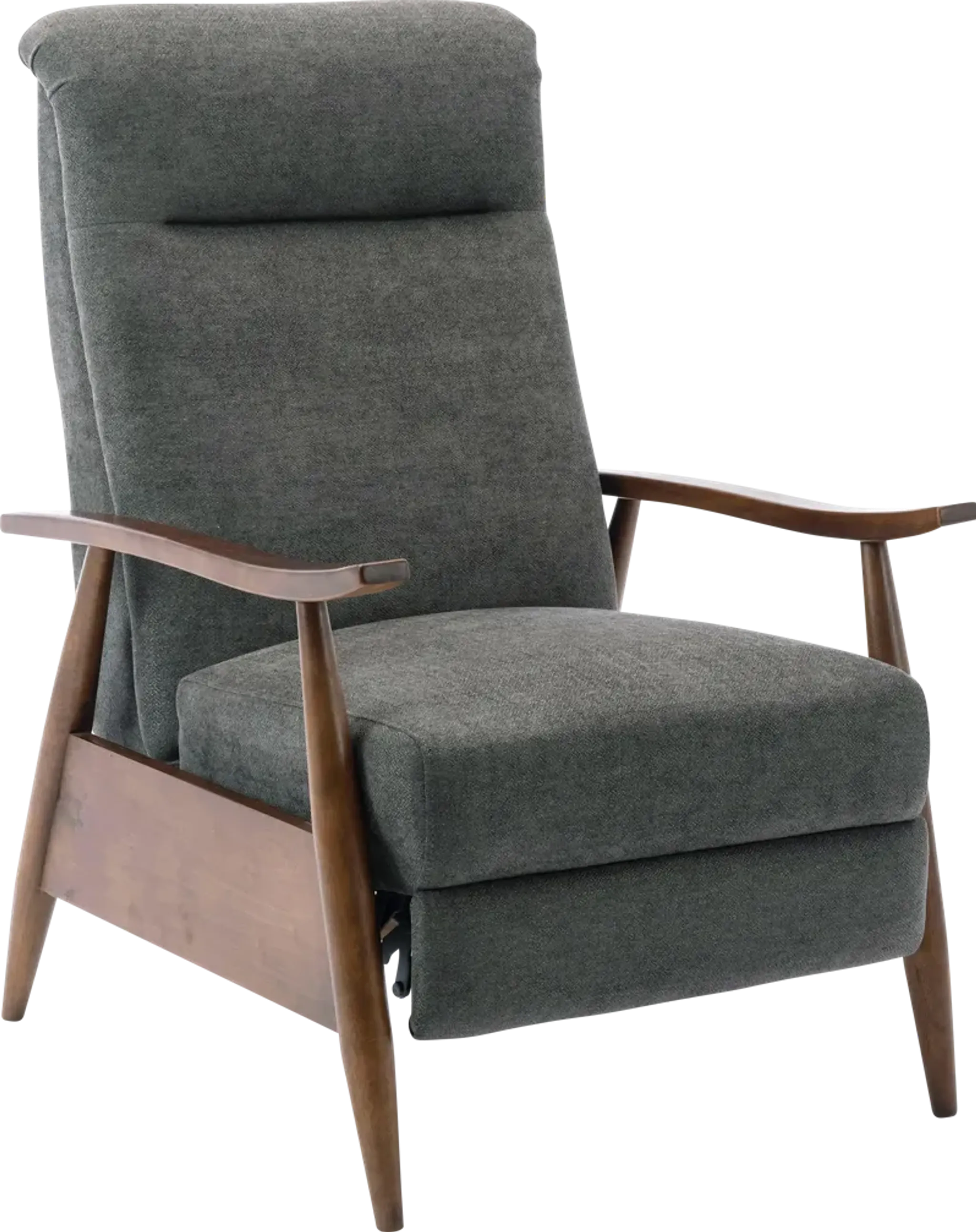 Orcut Charcoal Push Back Recliner | Furniture.com