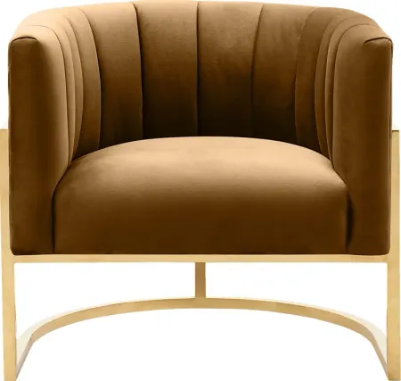 Arietta Cognac Accent Chair