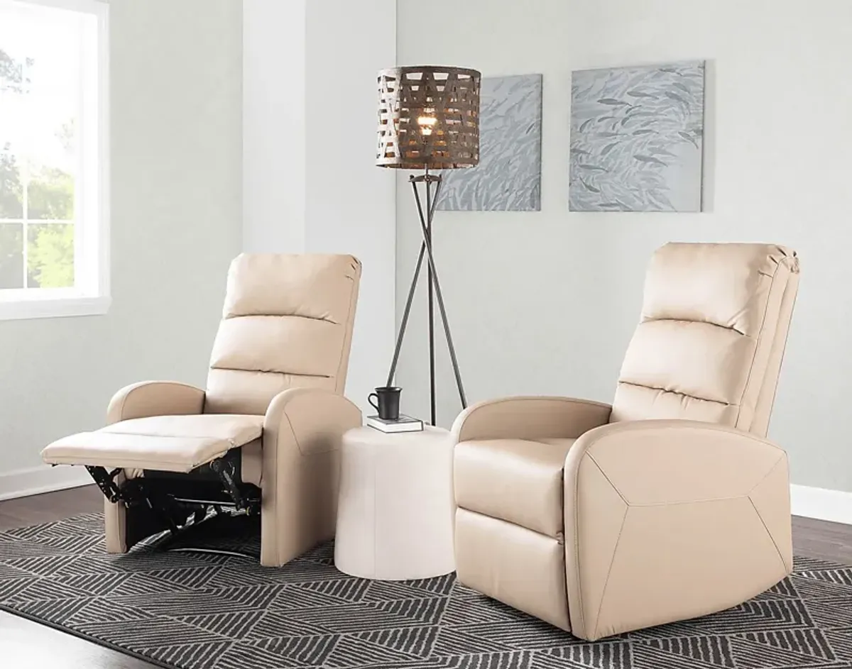 Royervista Beige Recliner