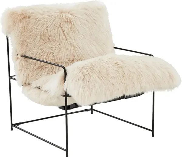 Kimi White Accent Chair