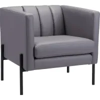 Crowndon Gray Accent Chair