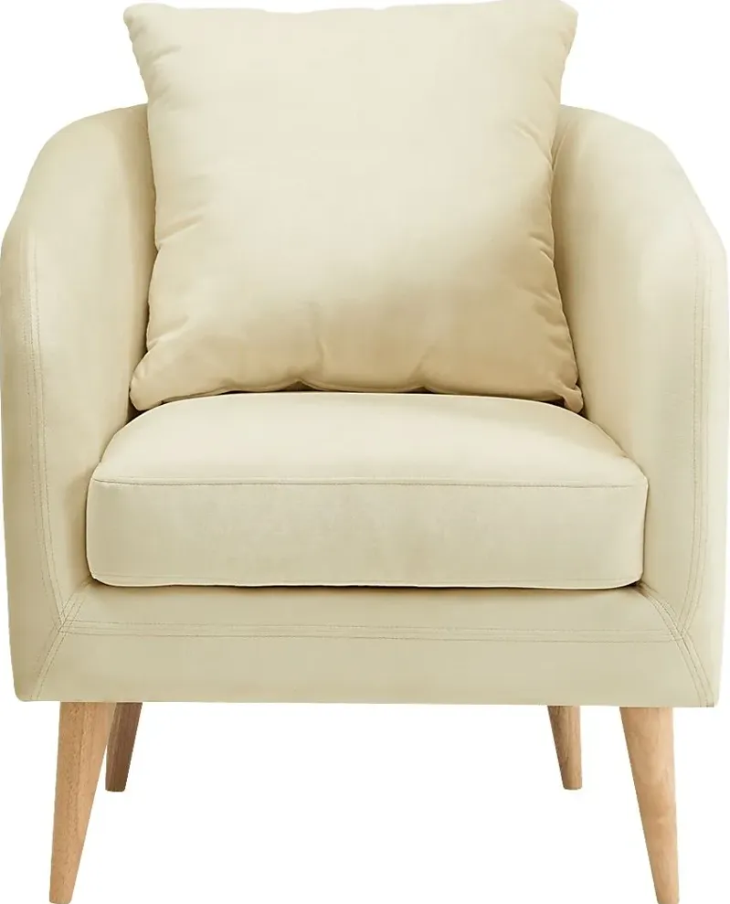 Maoki II Cream Accent Chair