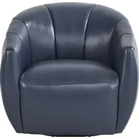 Mayer Navy Swivel Chair
