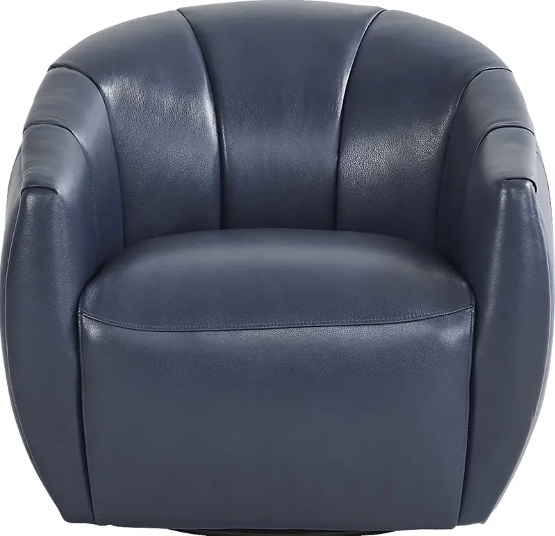 Mayer Navy Swivel Chair