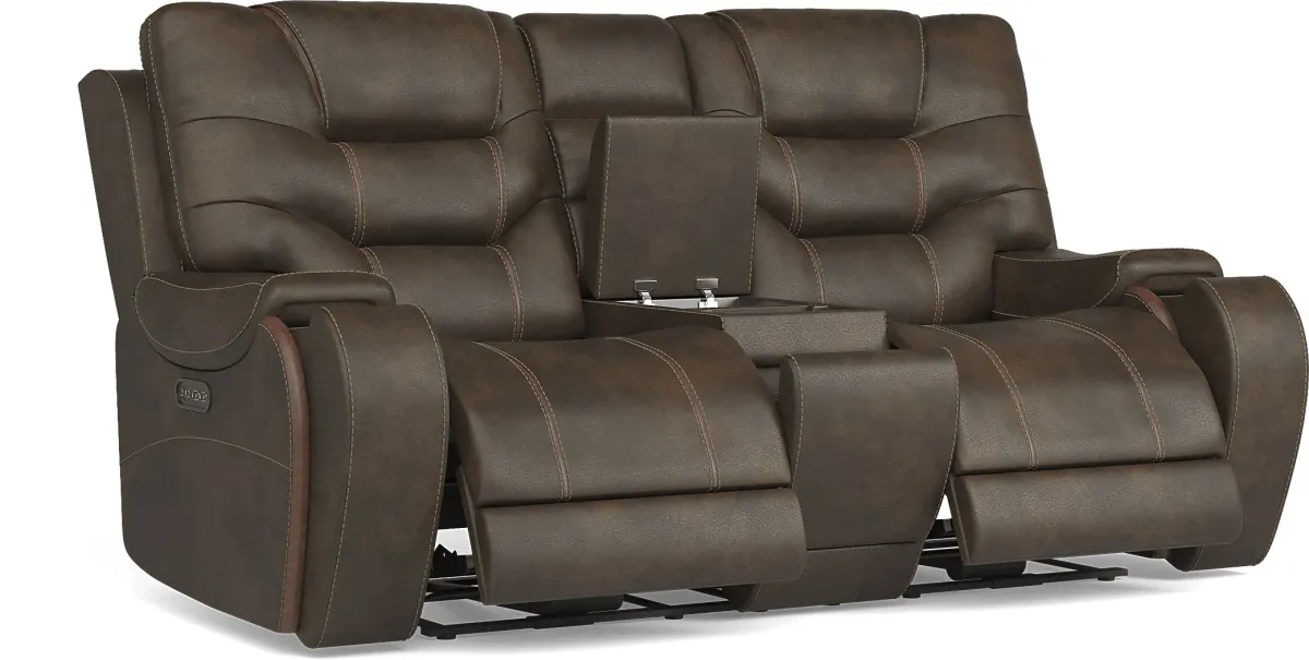 Laredo Springs Brown 2 Pc Dual Power Reclining Living Room