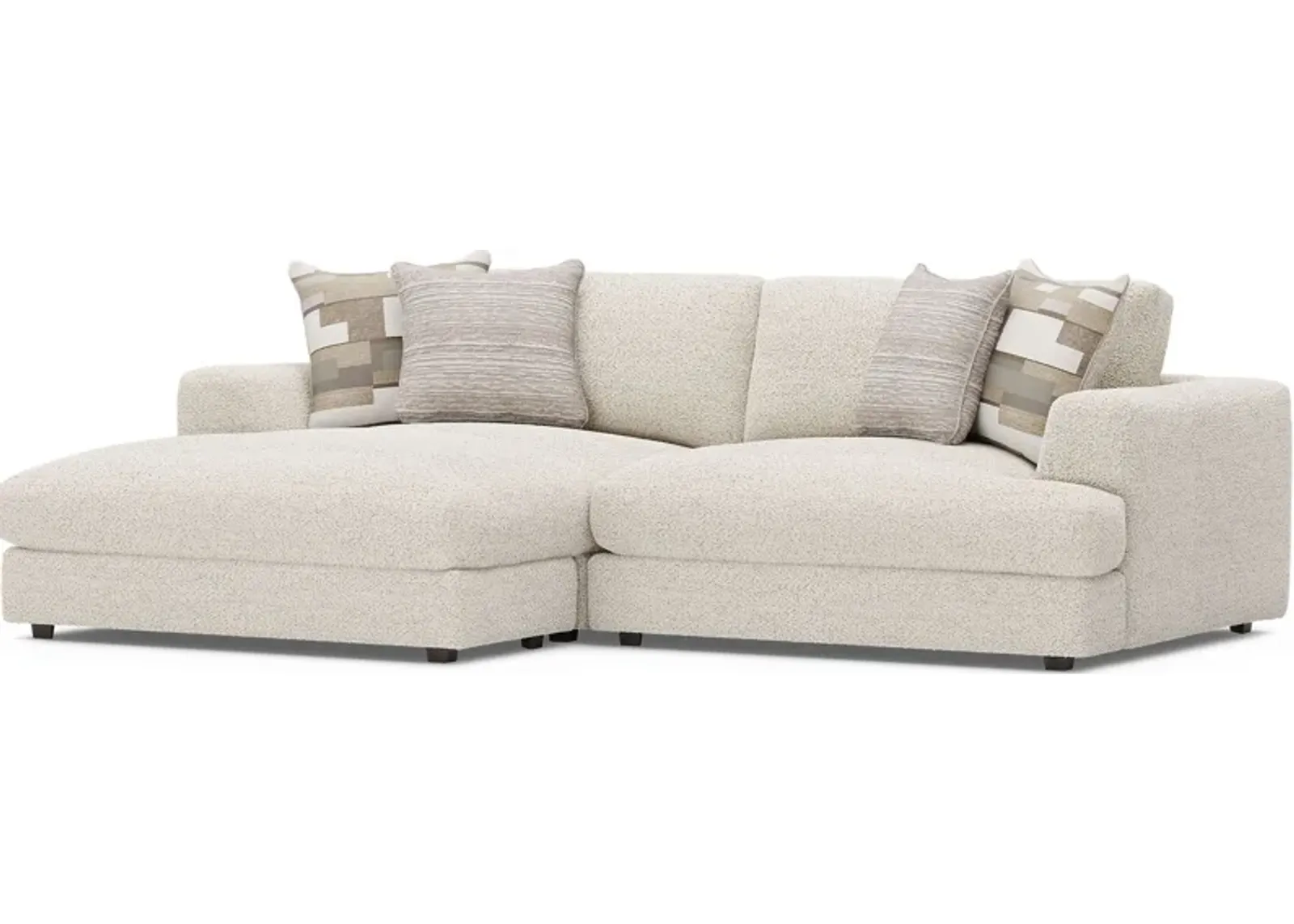 Montecito White 2 Pc Sectional