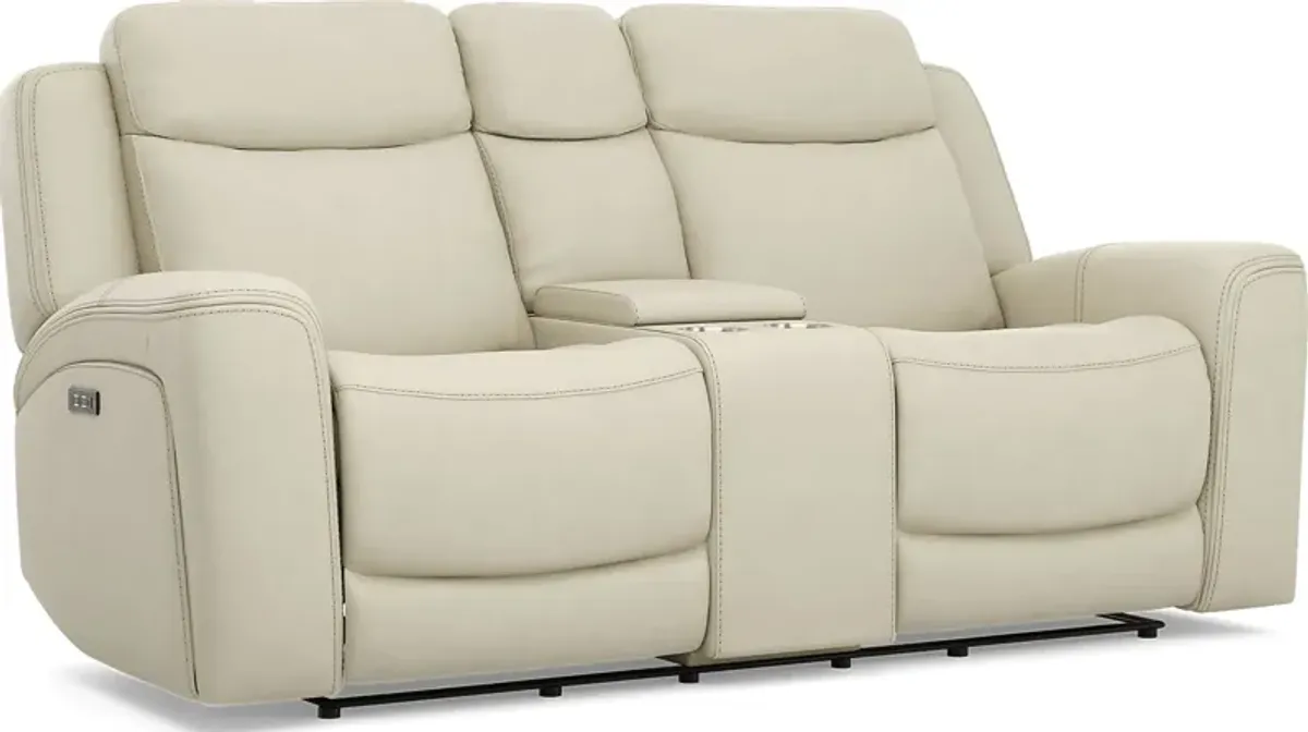 Davidson Platinum Leather 6 Pc Dual Power Reclining Living Room