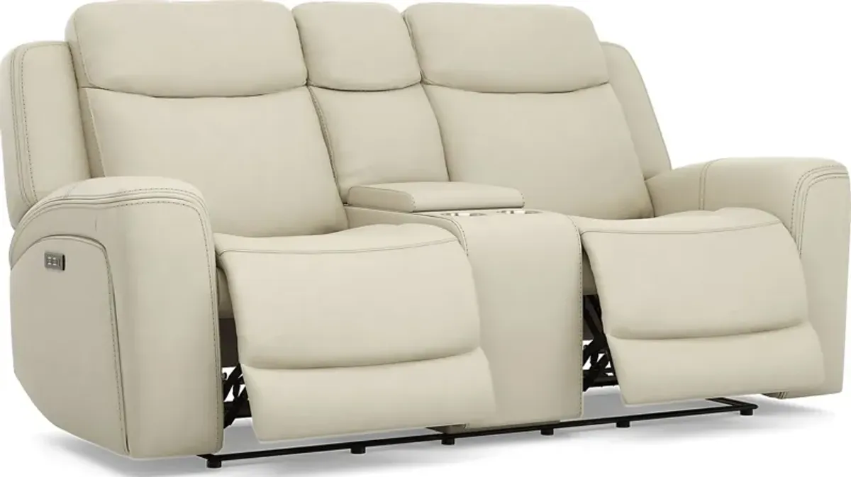 Davidson Platinum Leather 6 Pc Dual Power Reclining Living Room