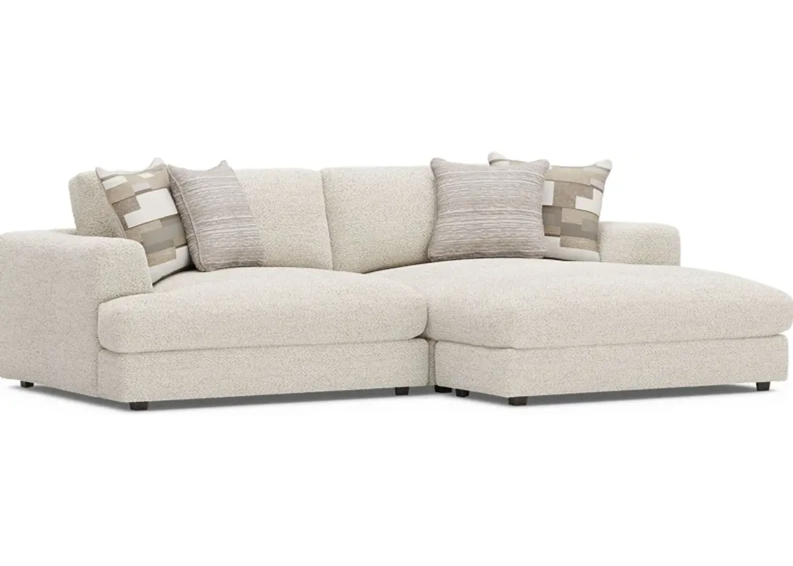 Montecito White 2 Pc Sectional