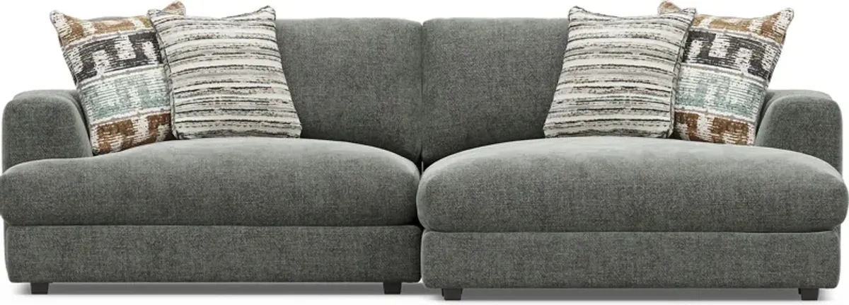 Montecito Charcoal 2 Pc Sectional