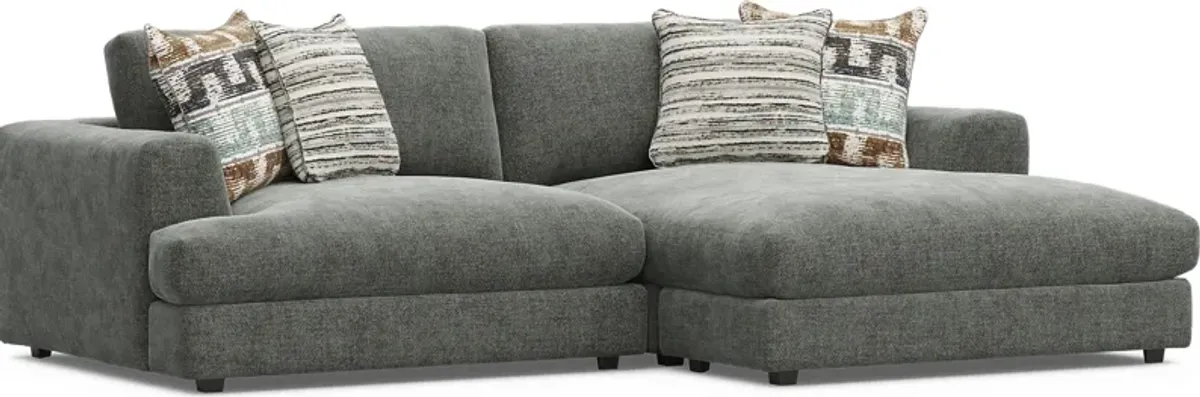 Montecito Charcoal 2 Pc Sectional