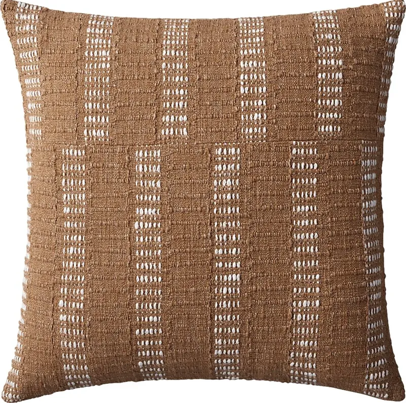 Adobe Rust Ivory Accent Pillow