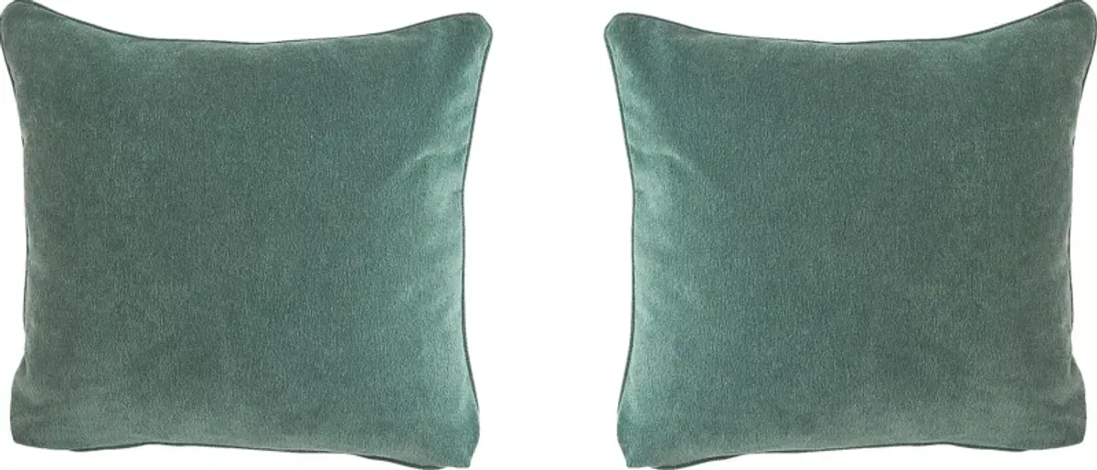 Gracie Teal Accent Pillow Pair