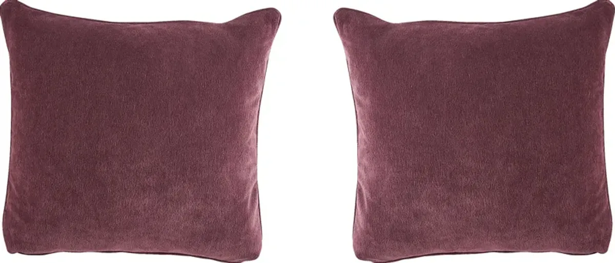 Gracie Wine Accent Pillow Pair