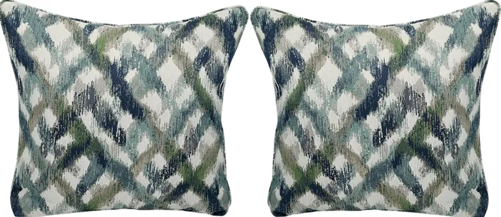 Color Splash Sapphire Accent Pillows (Set of 2)