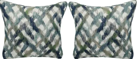 Color Splash Sapphire Accent Pillows (Set of 2)