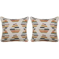 Kenna Orange Accent Pillow, Set of Two