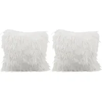 Faux Sheep Ivory Accent Pillow (Set of 2)