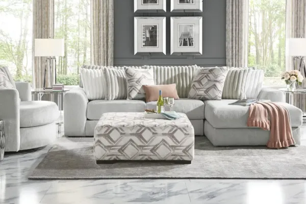 Moreau Street Gray 5 Pc Sectional Living Room