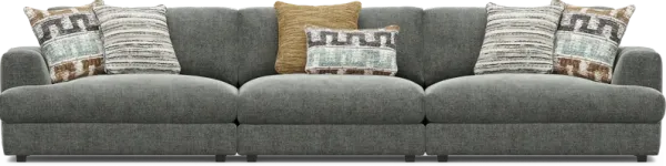 Montecito Charcoal 3 Pc Sectional