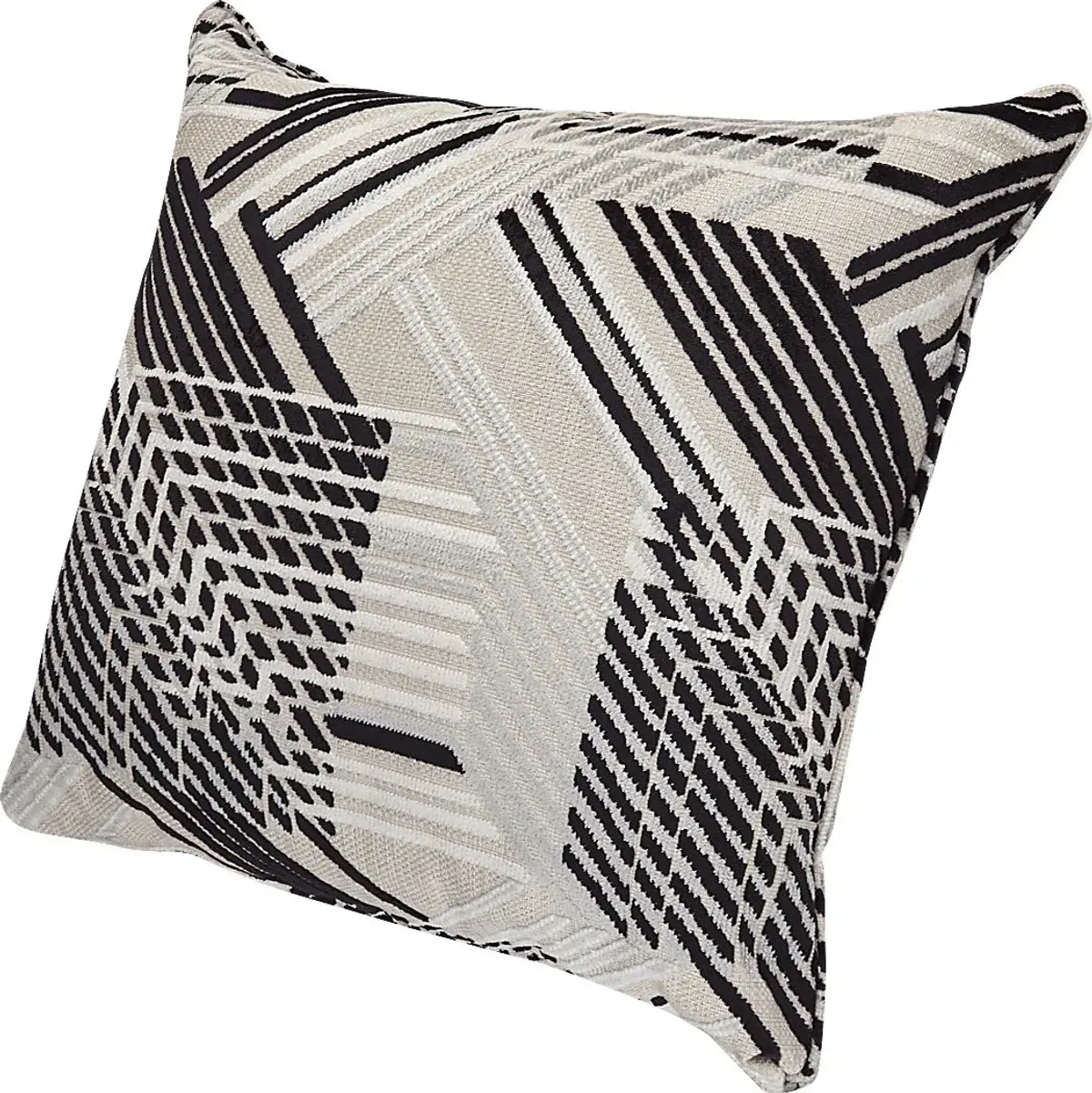 A-Maze Black Pillow, Set of Two