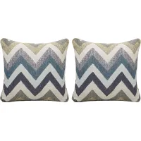 Fast Track Beach Glass Accent Pillow (Set of 2)