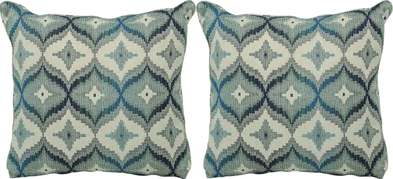 Justine Peacock Accent Pillows (Set of 2)