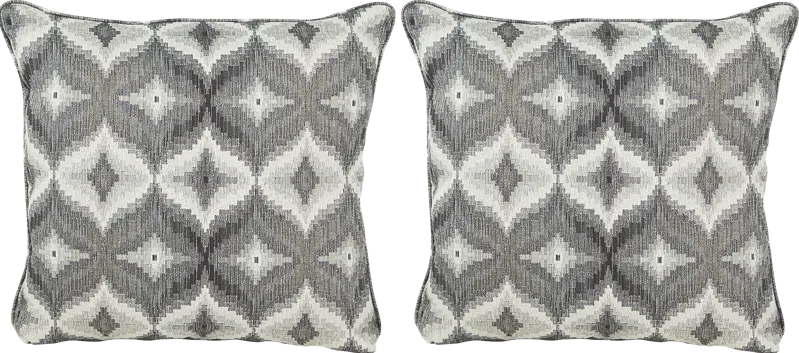 Justine Gray Accent Pillows (Set of 2)