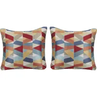 Various Red Accent Pillow (Set of 2)