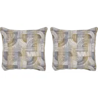 Sanford II Beige Accent Pillow, Set of Two