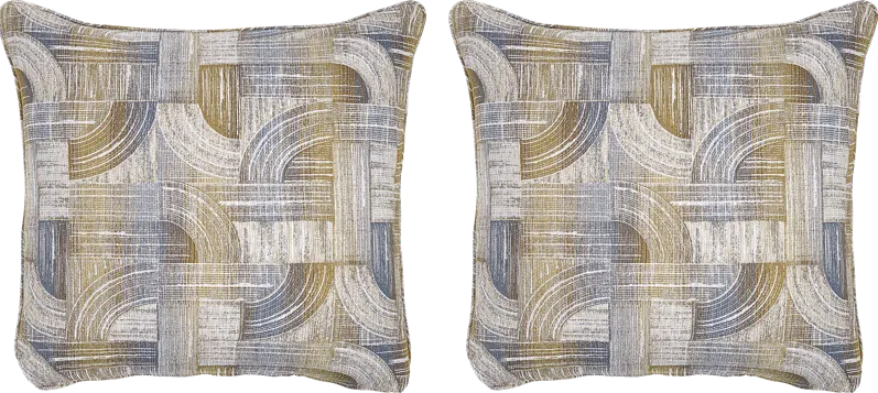 Sanford II Beige Accent Pillow, Set of Two