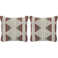 Diana Red Accent Pillow, Set of Two