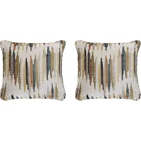 Edison Green Accent Pillows (Set of 2)