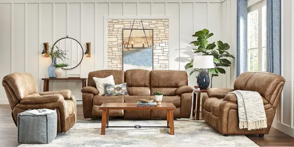 Alpen Ridge Silt 5 Pc Living Room with Reclining Sofa