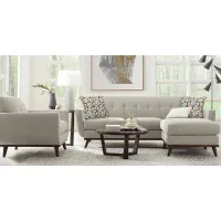 East Side Sand 5 Pc Sectional Living Room