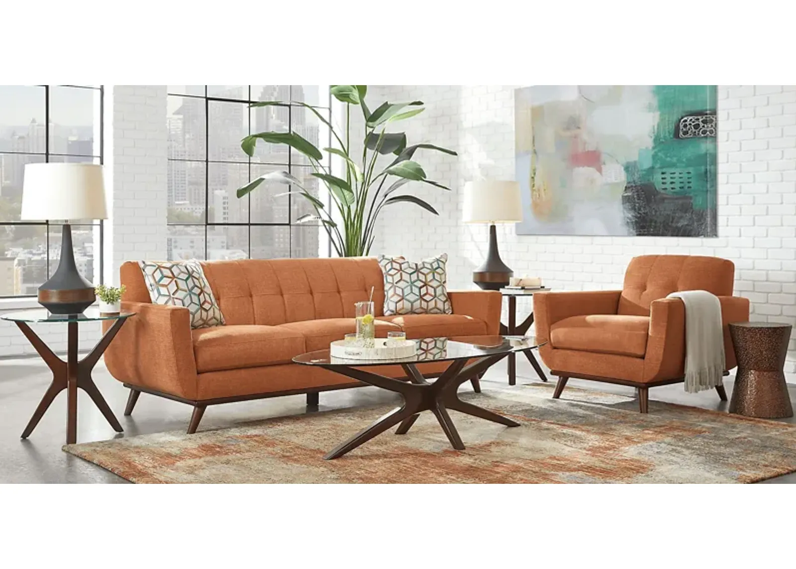 East Side Russet 5 Pc Living Room