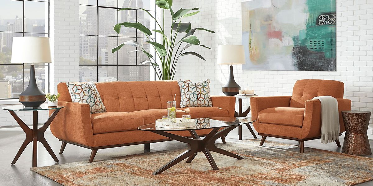 East Side Russet 7 Pc Living Room