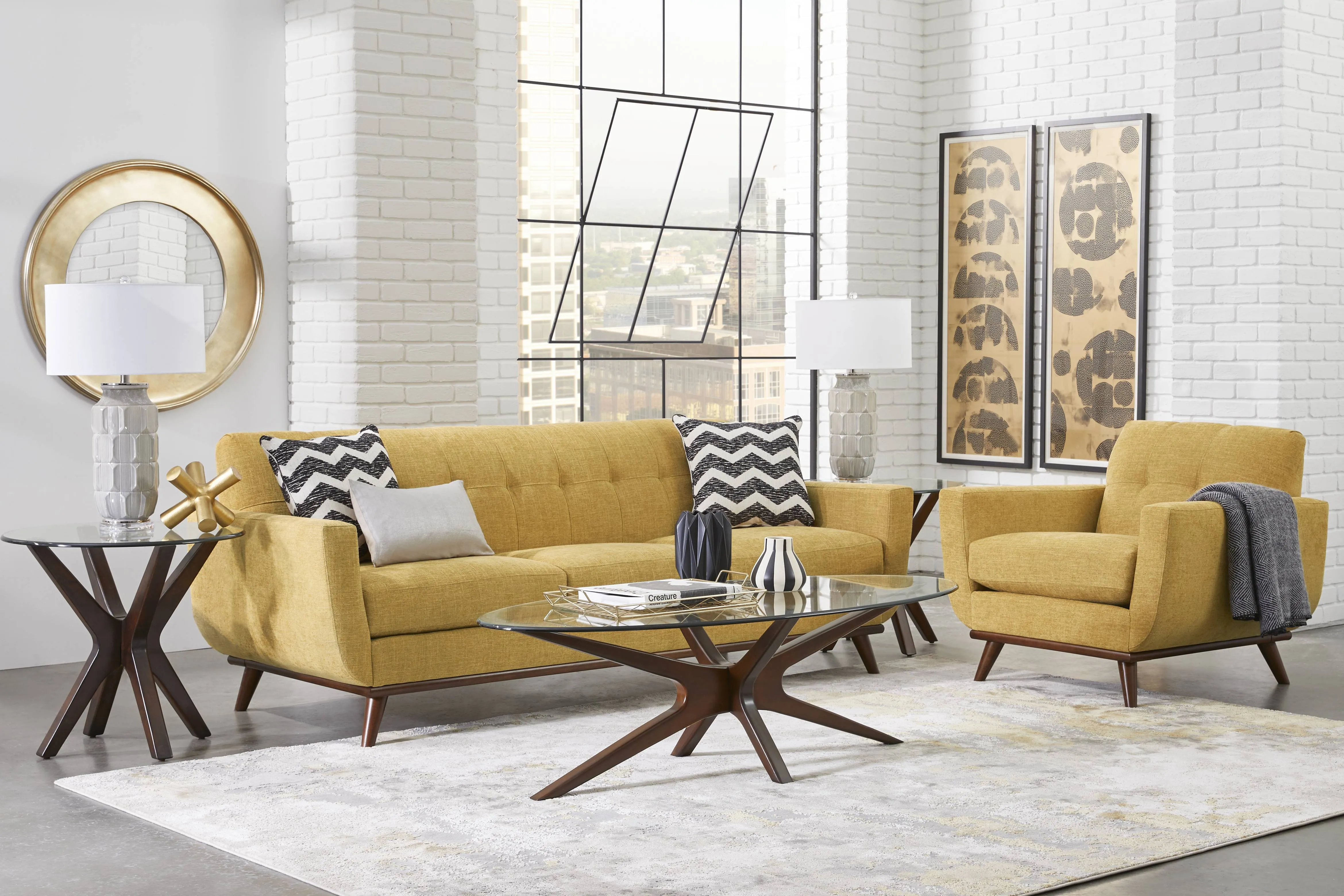 East Side Sunflower 7 Pc Living Room