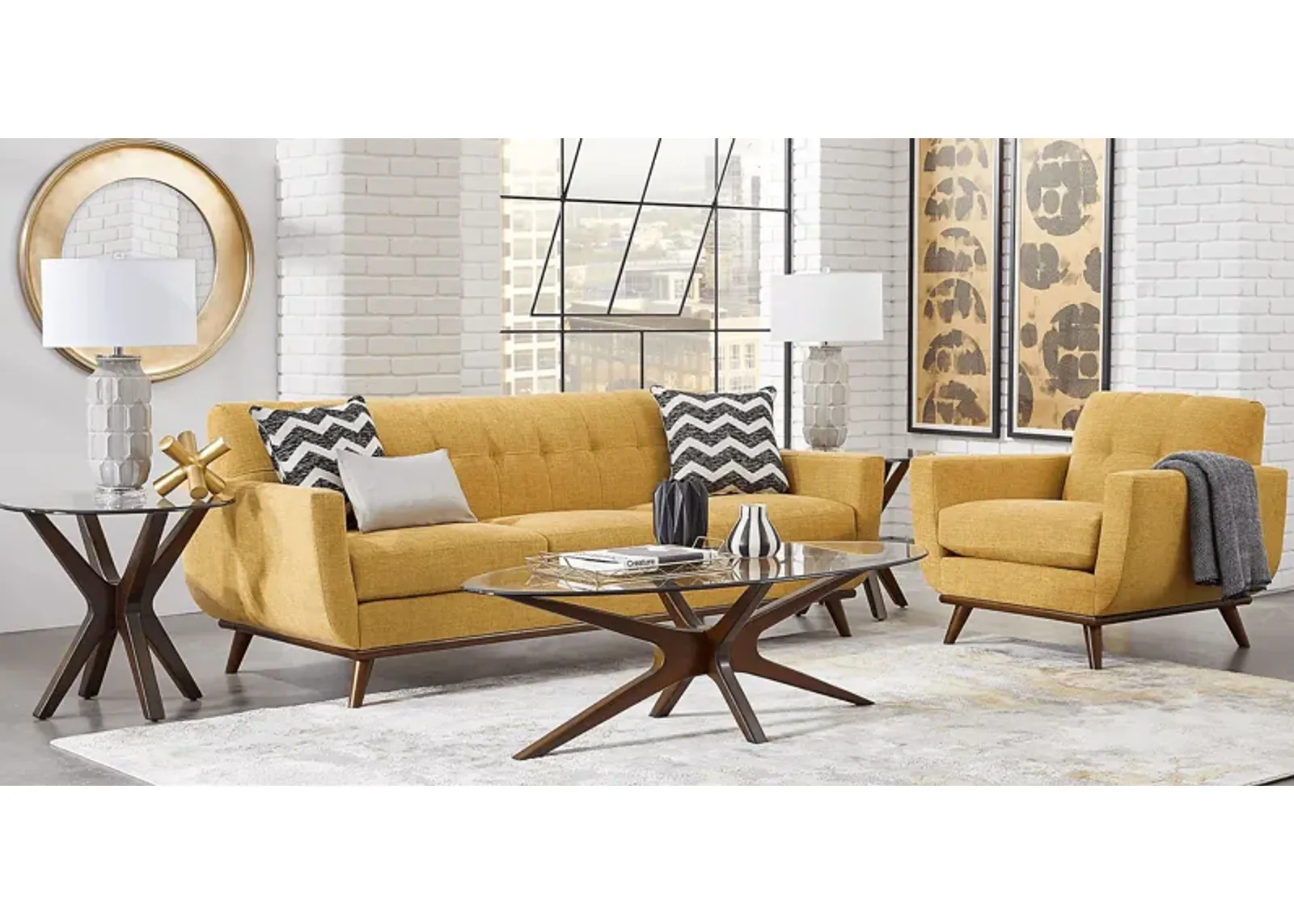 East Side Sunflower 5 Pc Living Room